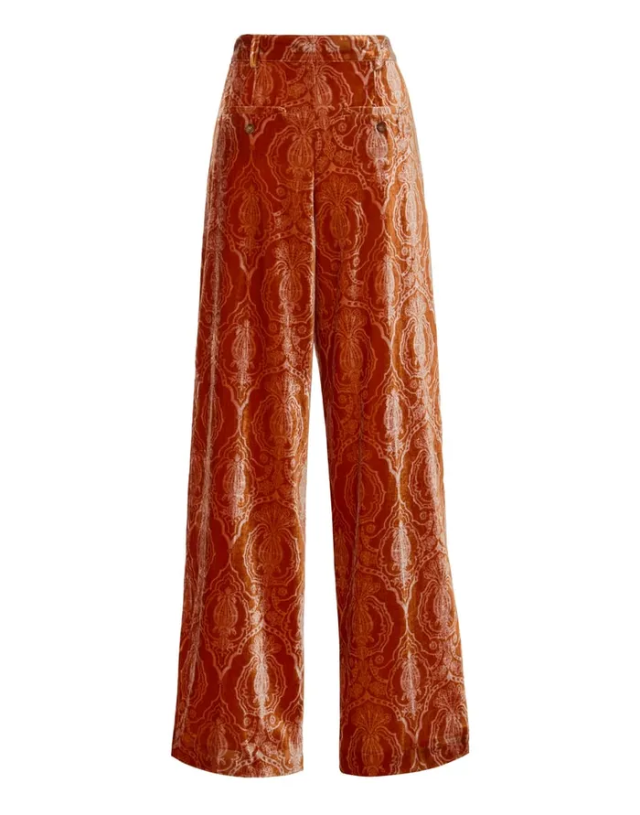 La Doublej Loose Pants Banquet Orange In Devor Women Shorts and Pants