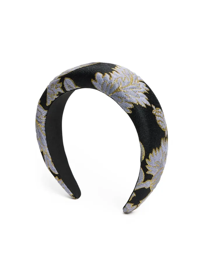 La Doublej Medici Headband Lark Black In Jacquard Women Hair Accessories