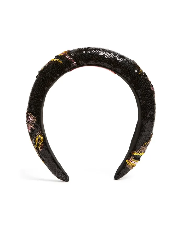 La Doublej Medici Headband Mayfair Black In Paillettes Women Hair Accessories