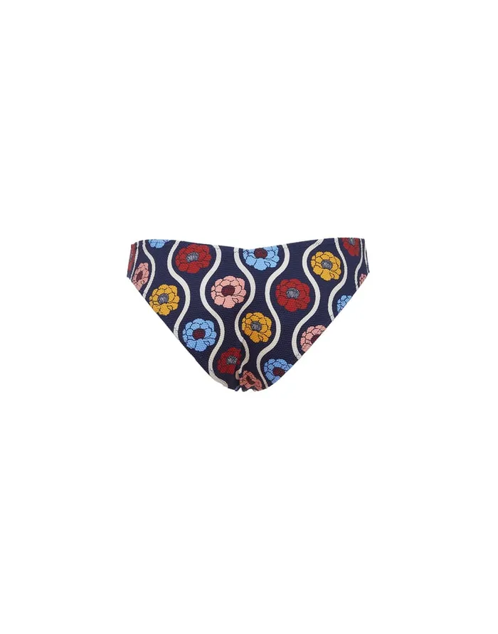 La Doublej Mirage Bottom Whitsun Mini Blue In Piquet Lycra Women Swimwear