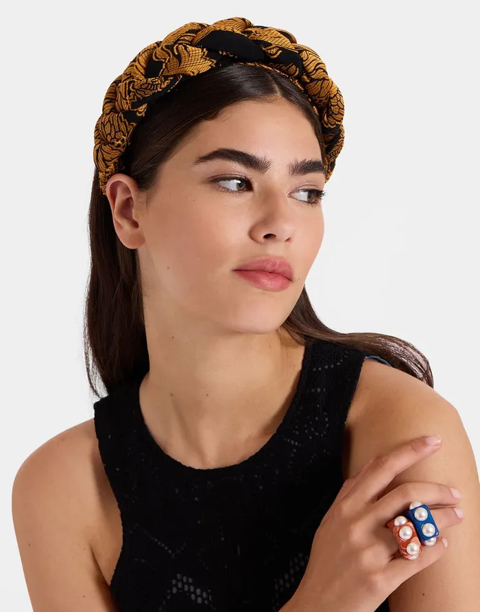 La Doublej Rapunzel Headband Cherubs Black In Fil Coup Women Hair Accessories
