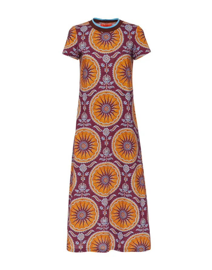 La Doublej Sporty Swing Dress Sovereign Purple In Cotton Jersey Women Dresses
