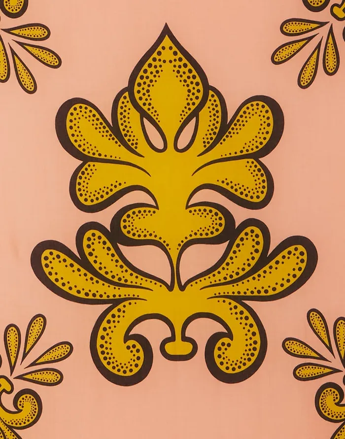 La Doublej Square Scarf Herald Fuchsia In Modal Silk Women Foulards and Scarves