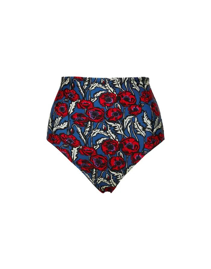 La Doublej Surf Brief Blooms In Lycra Women Swimwear