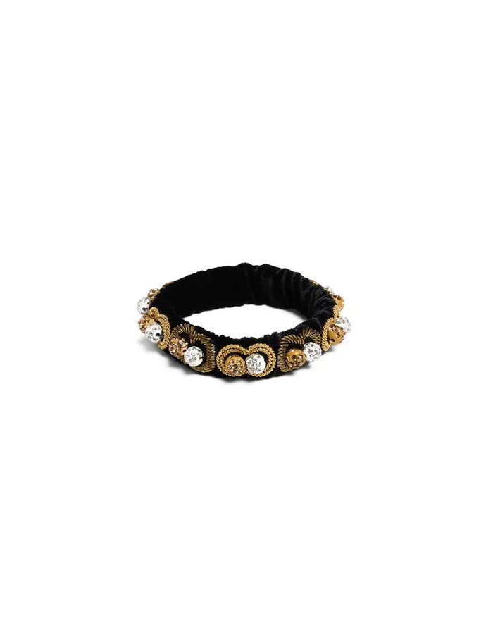 La Doublej Tesoro Bracelet Solid Black In Velvet Women Jewelry