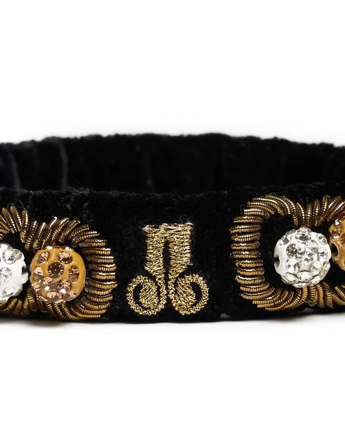 La Doublej Tesoro Bracelet Solid Black In Velvet Women Jewelry
