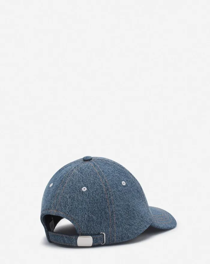 Lanvin Cap In Denim Denim Blue Men Lanvin Hats Lanvin Cap In Denim Denim Blue Men Lanvin Hats