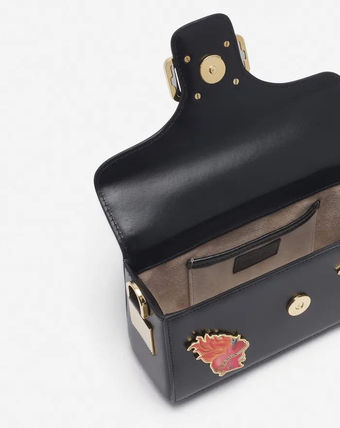Lanvin X Future Pencil Cat Nano Leather Bag With Pins Blackmulticolour Women Lanvin Crossbody Bags and Shoulder Bags Lanvin X Future Pencil Cat Nano Leather Bag With Pins Blackmulticolour Women Lanvin Crossbody Bags and Shoulder Bags