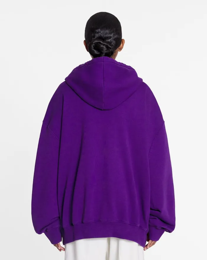 Lanvin X Future Unisex Baggy Hoodie With Eagle Print Purple Reign Men Lanvin Coats and Jackets Lanvin X Future Unisex Baggy Hoodie With Eagle Print Purple Reign Men Lanvin Coats and Jackets