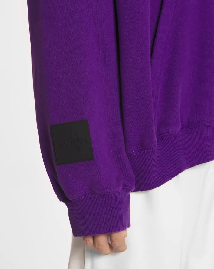Lanvin X Future Unisex Baggy Hoodie With Eagle Print Purple Reign Men Lanvin Coats and Jackets Lanvin X Future Unisex Baggy Hoodie With Eagle Print Purple Reign Men Lanvin Coats and Jackets