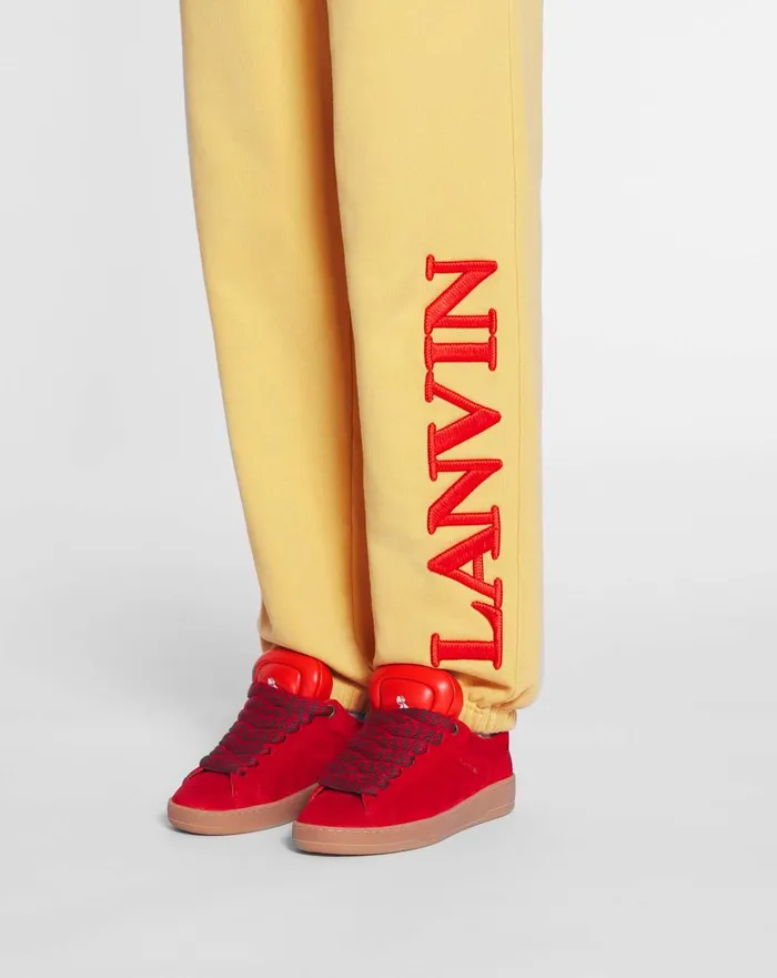 Lanvin X Future Unisex Logo Jogging Pants Corn Women Lanvin Pants