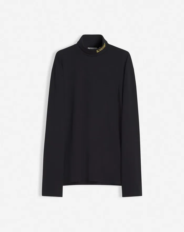 Lanvin X Future Unisex Turtleneck Top Black Women Lanvin Tops
