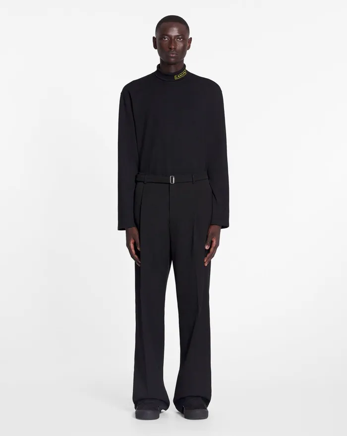 Lanvin X Future Unisex Turtleneck Top Black Women Lanvin Tops Lanvin X Future Unisex Turtleneck Top Black Women Lanvin Tops