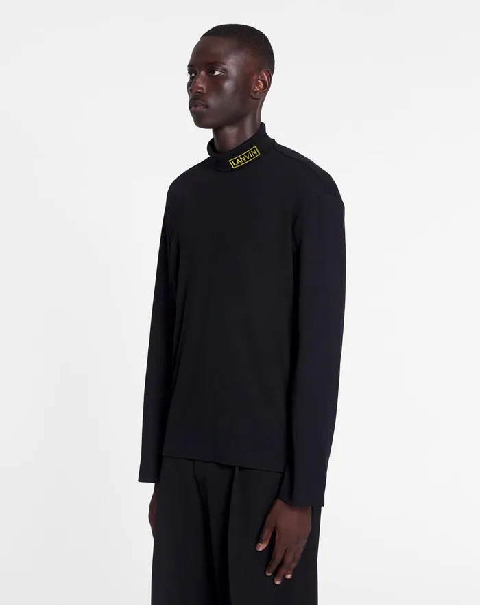 Lanvin X Future Unisex Turtleneck Top Black Women Lanvin Tops Lanvin X Future Unisex Turtleneck Top Black Women Lanvin Tops