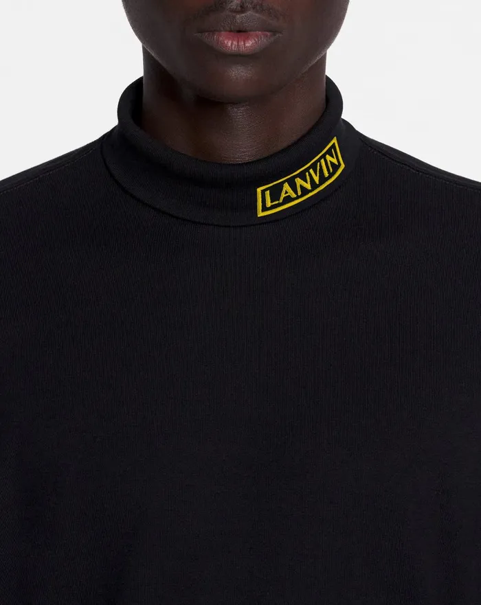 Lanvin X Future Unisex Turtleneck Top Black Women Lanvin Tops Lanvin X Future Unisex Turtleneck Top Black Women Lanvin Tops