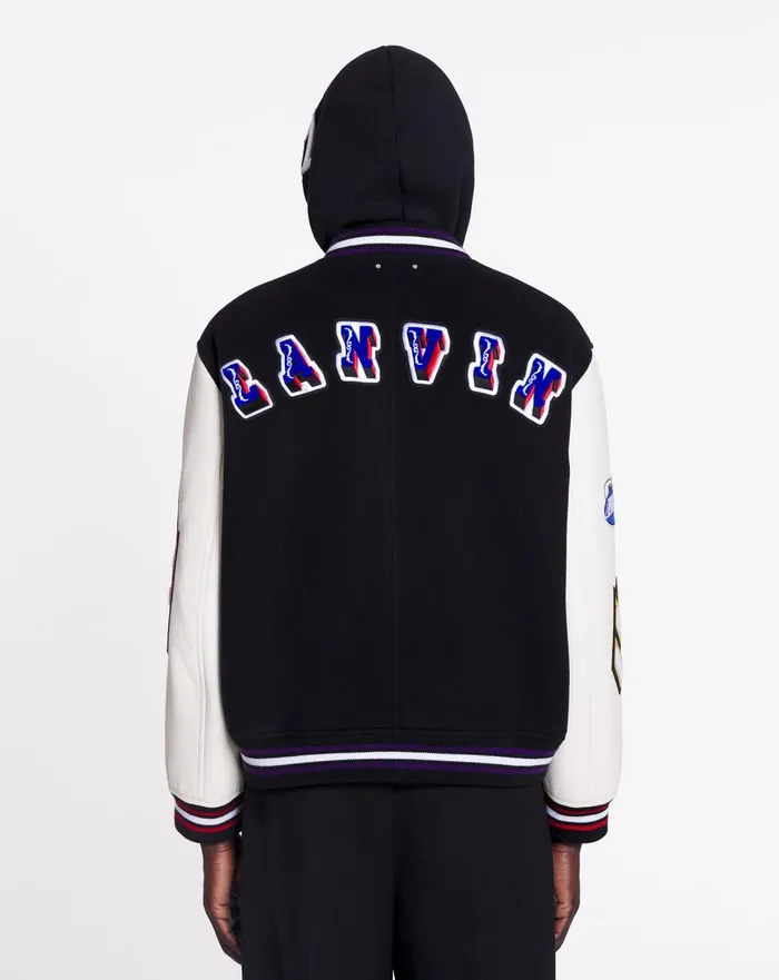 Lanvin X Future Varsity Jacket Black Men Lanvin Coats and Jackets Lanvin X Future Varsity Jacket Black Men Lanvin Coats and Jackets