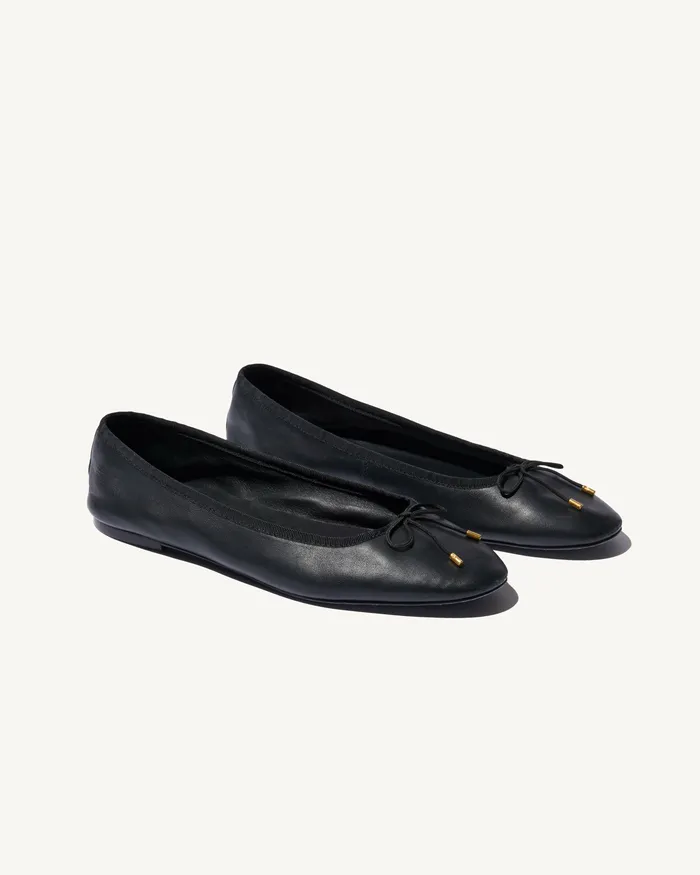 LEATHER BALLET FLAT Sand Women Shoes Nili Lotan