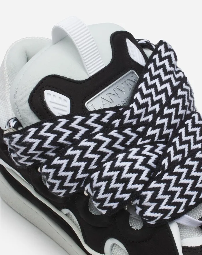 Leather Curb Sneakers Blackwhite Women Lanvin Sneakers Leather Curb Sneakers Blackwhite Women Lanvin Sneakers