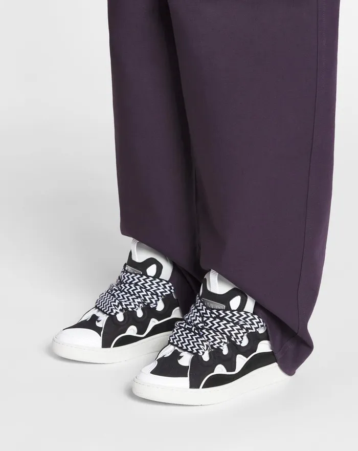 Leather Curb Sneakers Blackwhite Women Lanvin Sneakers Leather Curb Sneakers Blackwhite Women Lanvin Sneakers