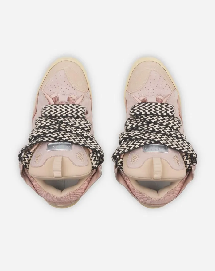 Leather Curb Sneakers Pink Men Lanvin Curb Leather Curb Sneakers Pink Men Lanvin Curb