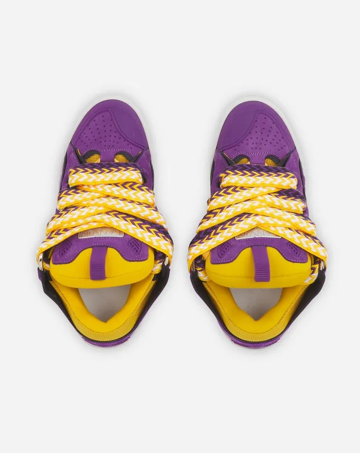Leather Curb Sneakers Purpleyellow Women Lanvin Curb Leather Curb Sneakers Purpleyellow Women Lanvin Curb