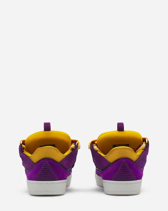 Leather Curb Sneakers Purpleyellow Women Lanvin Curb Leather Curb Sneakers Purpleyellow Women Lanvin Curb