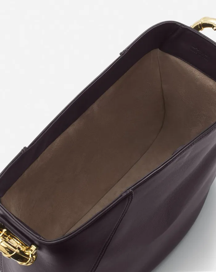 Leather Melodie Hobo Bag Amarena Women Lanvin Crossbody Bags and Shoulder Bags
