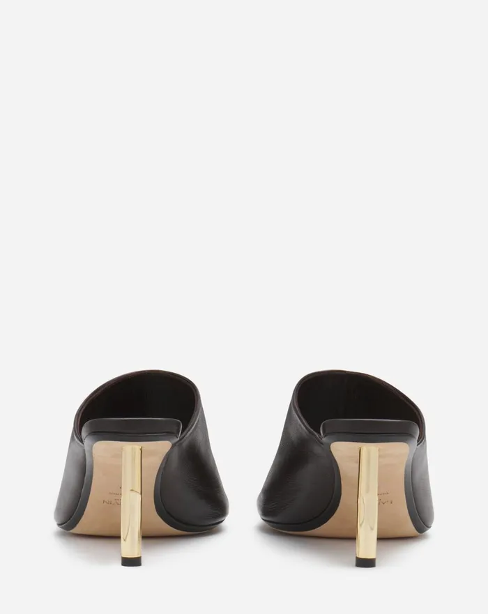 Leather Sequence By Lanvin Mules Cocoa Women Lanvin Sandals and Mules