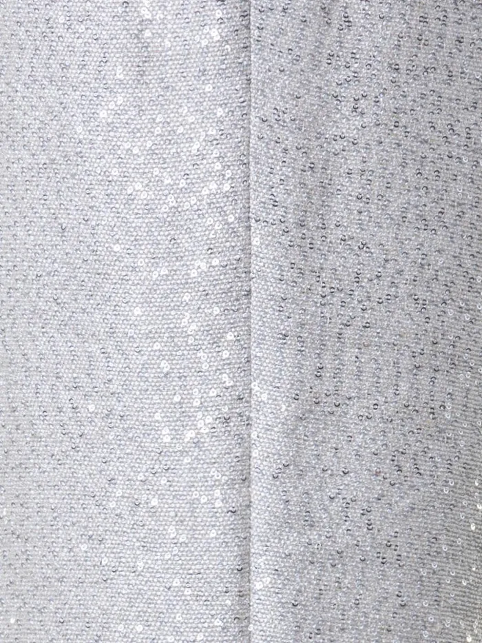Linen Blend Bootcut Pants With Sequins Greige Women Akris Pants