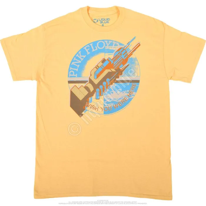 Liquid Blue Athletic TShirt Men Machine Gold Athletic TShirt