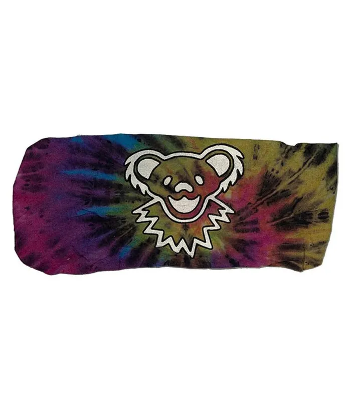 Liquid Blue Bandanas Accessories Bear Face Tie Dye Cotton Kerchief