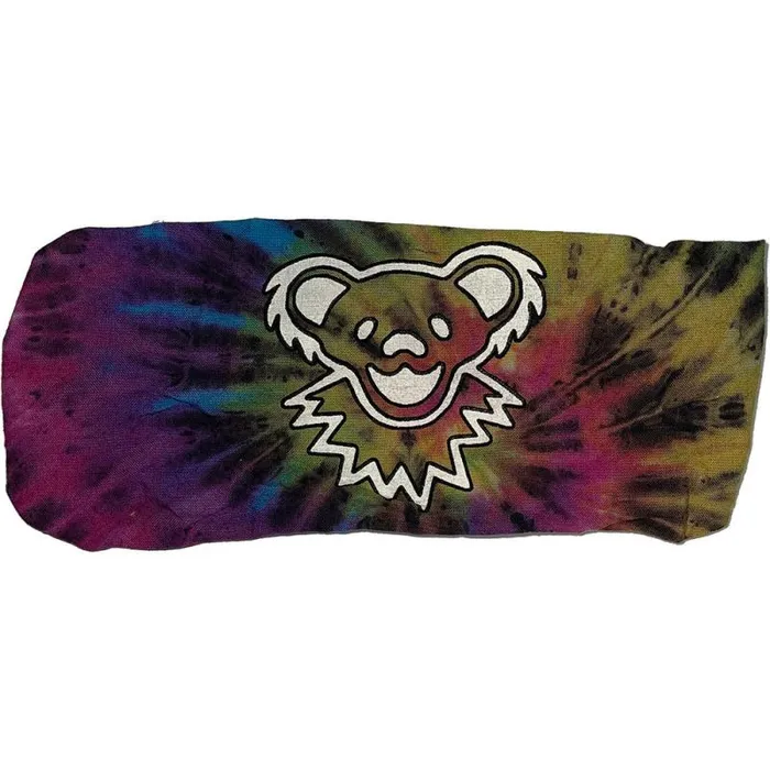 Liquid Blue Bandanas Accessories Bear Face Tie Dye Cotton Kerchief