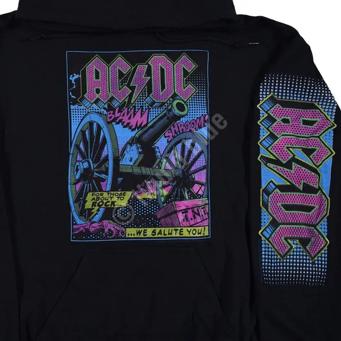 Liquid Blue Hoodie Men TNT Blacklight Black Sleeve Printed Hoodie