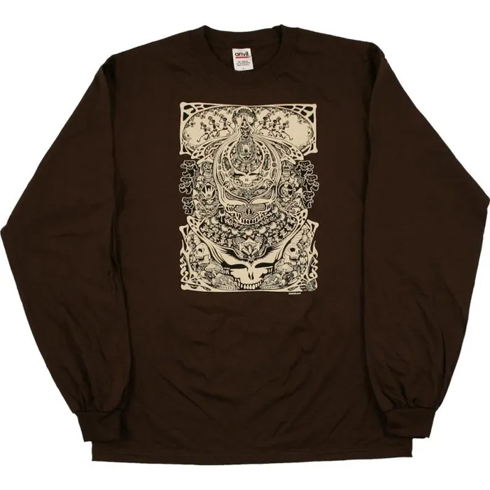 Liquid Blue Long Sleeve Men Aiko Aiko Brown Long Sleeve TShirt