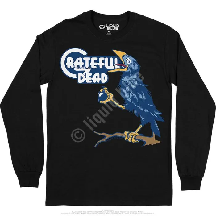Liquid Blue Long Sleeve Men Bird Song Long Sleeve TShirt