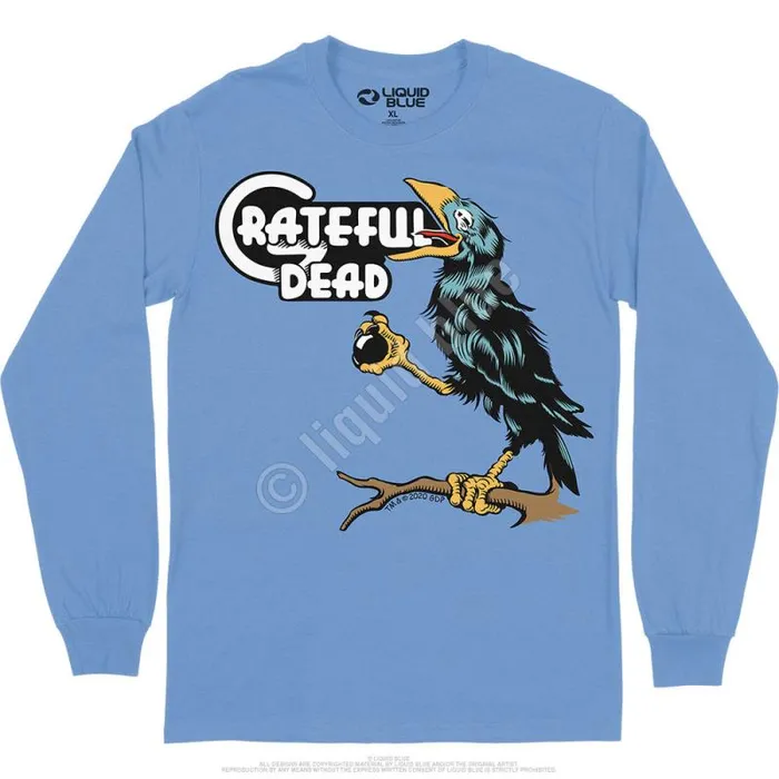 Liquid Blue Long Sleeve Men Bird Song Long Sleeve TShirt