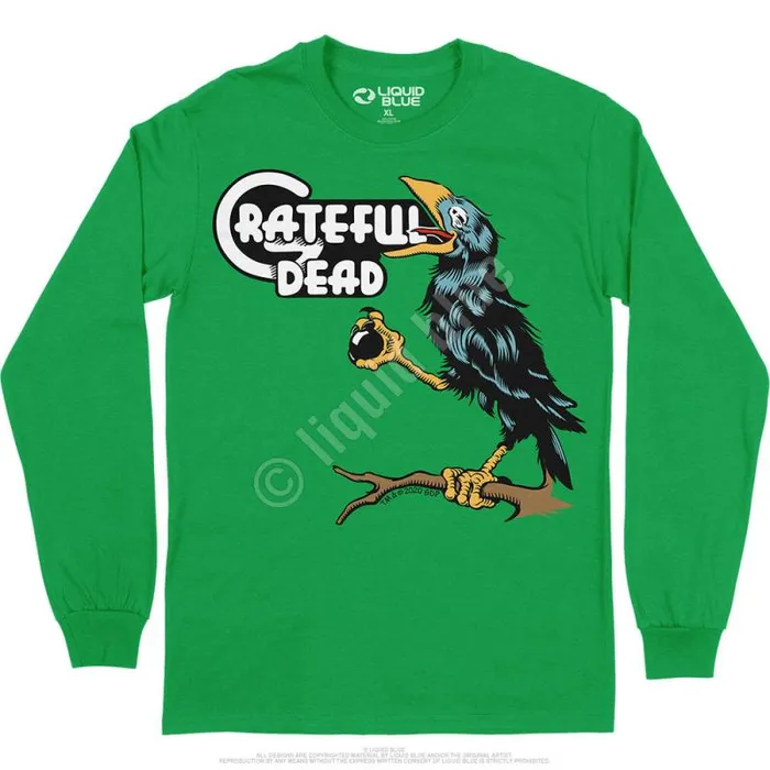 Liquid Blue Long Sleeve Men Bird Song Long Sleeve TShirt
