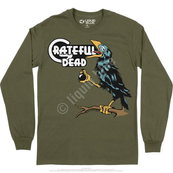 Liquid Blue Long Sleeve Men Bird Song Long Sleeve TShirt
