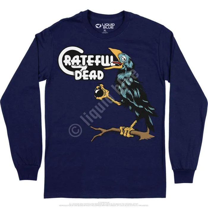 Liquid Blue Long Sleeve Men Bird Song Long Sleeve TShirt