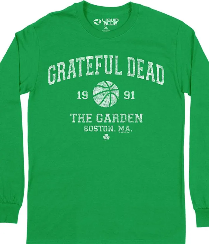 Liquid Blue Long Sleeve Men Boston Garden 91 Long Sleeve TShirt