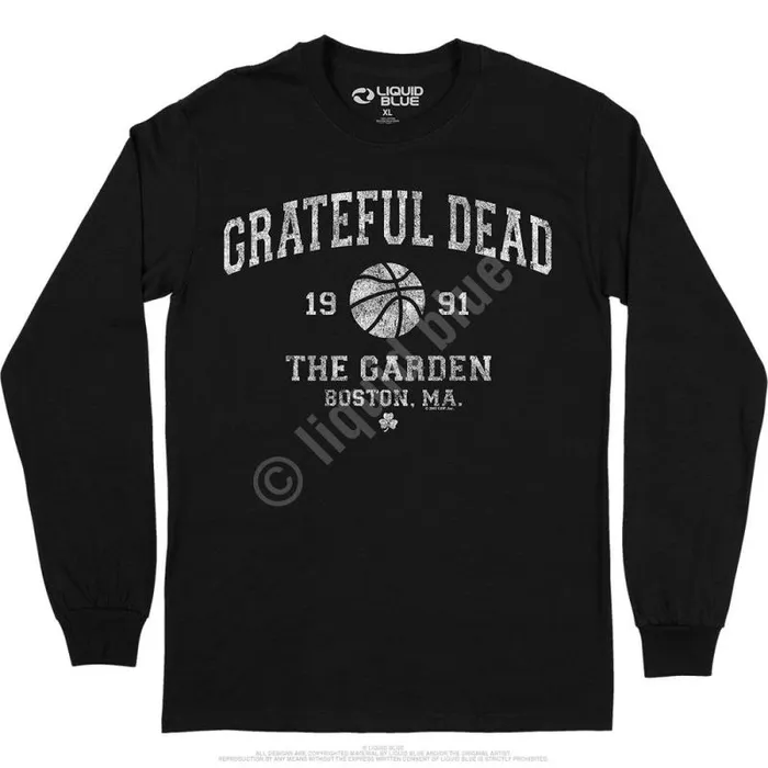 Liquid Blue Long Sleeve Men Boston Garden 91 Long Sleeve TShirt
