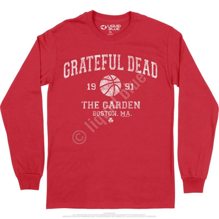 Liquid Blue Long Sleeve Men Boston Garden 91 Long Sleeve TShirt