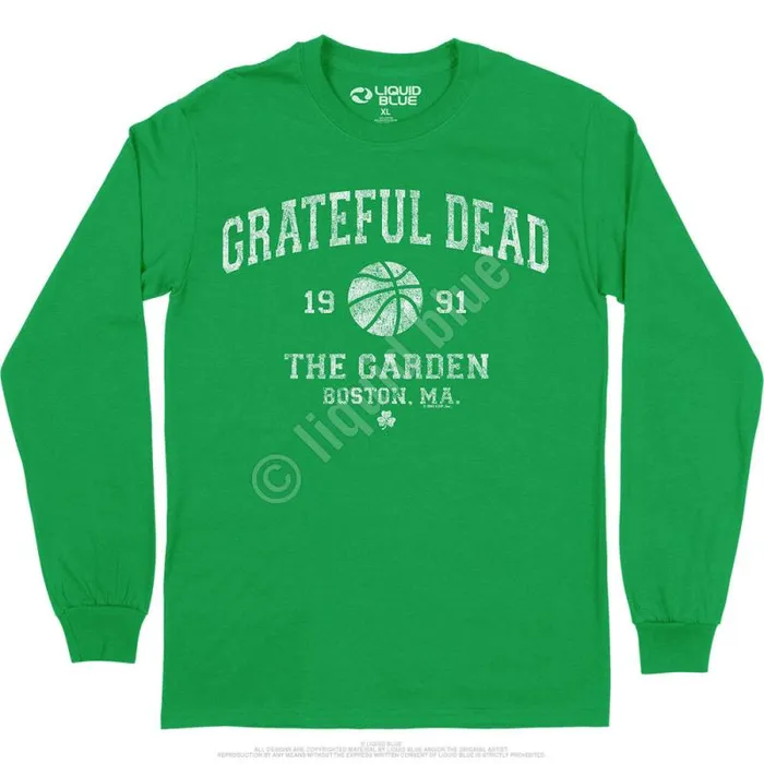 Liquid Blue Long Sleeve Men Boston Garden 91 Long Sleeve TShirt