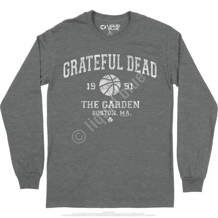 Liquid Blue Long Sleeve Men Boston Garden 91 Long Sleeve TShirt