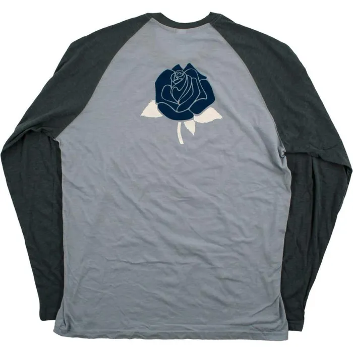 Liquid Blue Long Sleeve Men GD Blue Rose Smoke Light Blue Long Sleeve TShirt