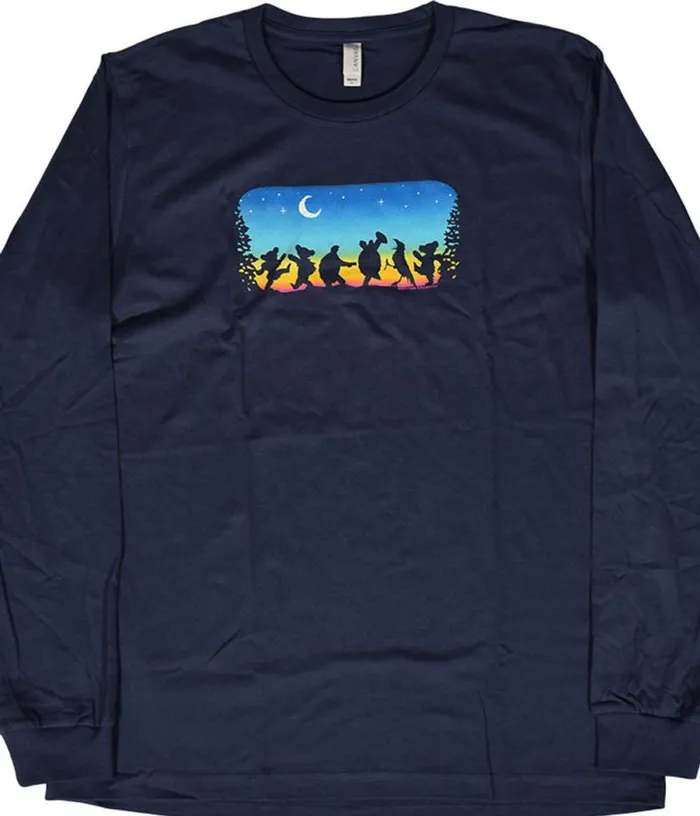 Liquid Blue Long Sleeve Men GD Moondance Navy Long Sleeve TShirt