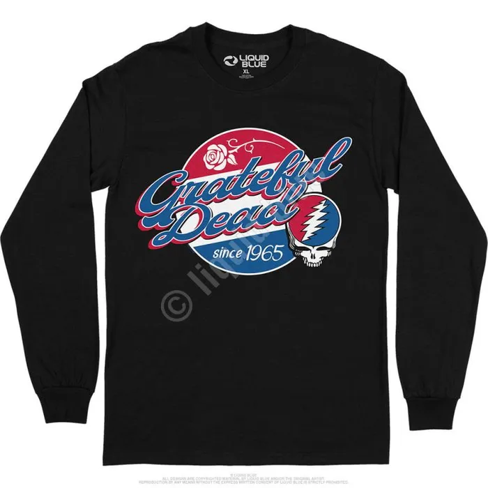 Liquid Blue Long Sleeve Men Label Long Sleeve TShirt