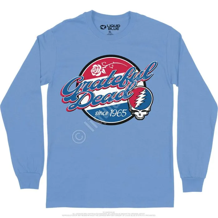 Liquid Blue Long Sleeve Men Label Long Sleeve TShirt