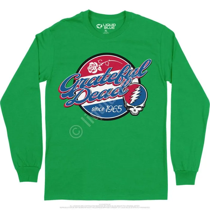 Liquid Blue Long Sleeve Men Label Long Sleeve TShirt