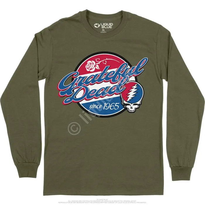 Liquid Blue Long Sleeve Men Label Long Sleeve TShirt